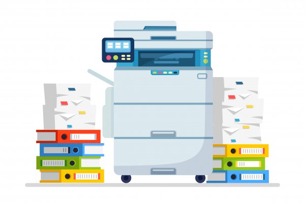 Cartoon digital fax machine
